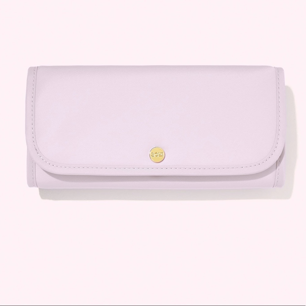 Stoney Clover Lane Tri fold wallet NWT and never used lilac purple